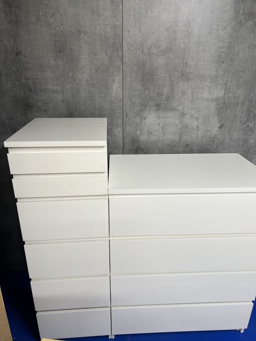 Zestaw ikea biała komoda malm 4 szuflady …::: Dostawa :::…