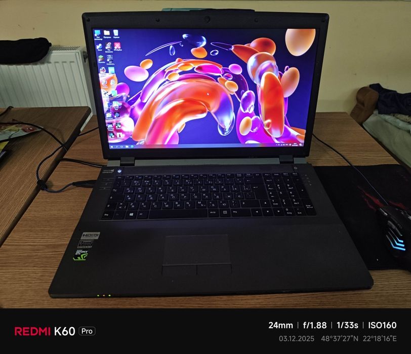 Игровой Clevo W370SS i7-4gen, GTX860, 12 gb, 128+256 gb.