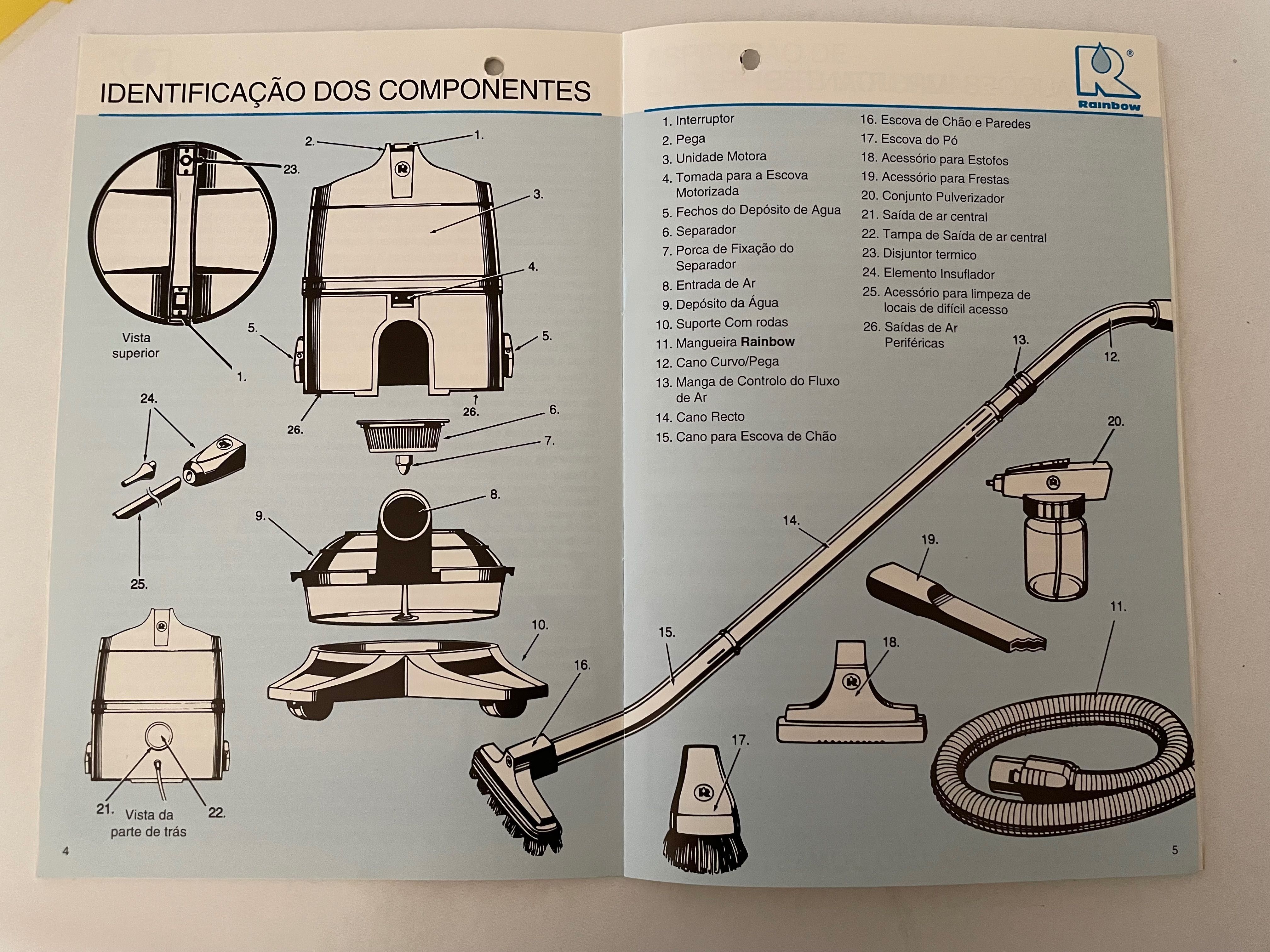 Sistema de Limpeza a Água, com Aspirador, RAINBOW - SE
