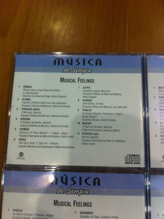 Conjunto de 6 CDS de Musica Classica