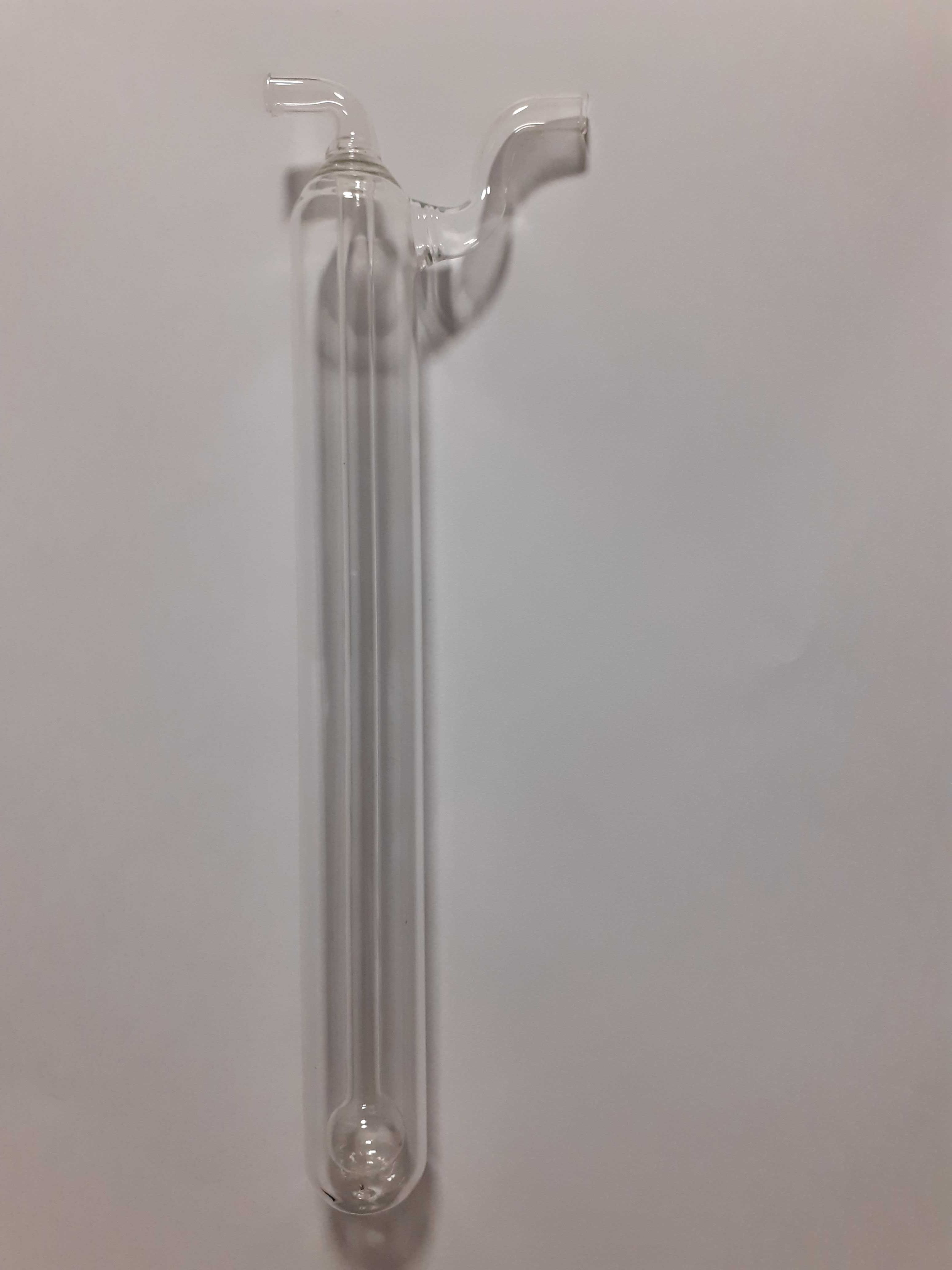 Płuczka do gazów z barbotką, wysokość 20 cm.