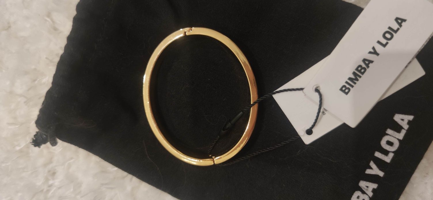 Vendo pulseira cor salmão e dourada BIMBA Y LOLA