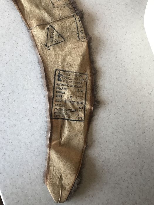 Воротник из натуральной норки.новый.73 сантиметра.