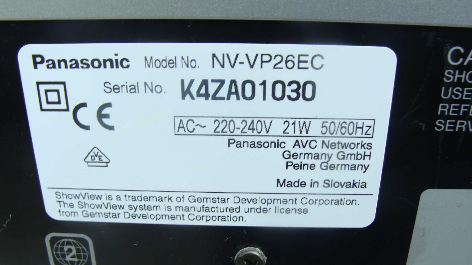 Magnetowid Panasonic NV-VP26