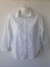 Біла базова сорочка Zara XS 42-44- оригінал 100%бавовна