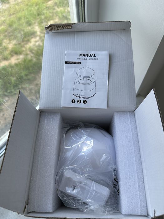 Зволожувач повітря нічник з ефектом дощу