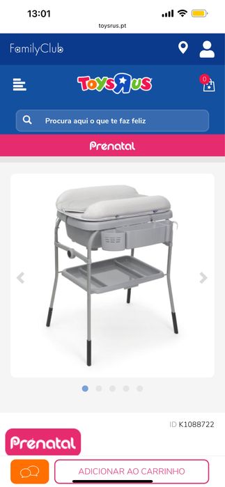 Banheira + trocador chicco