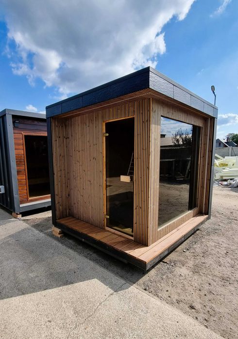 Sauna NORDWOOD 260x240x230 Od RĘKI thermo drewno piec elektryczny