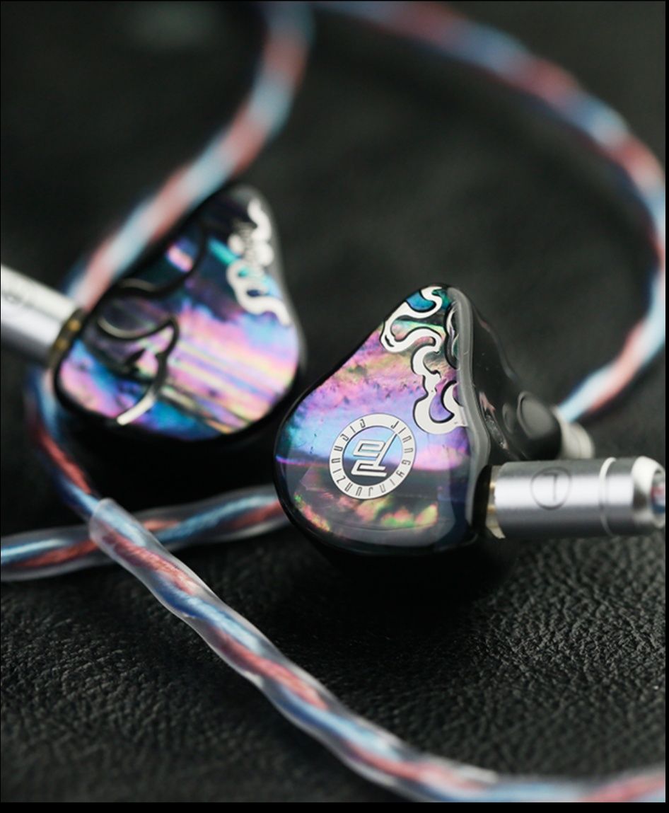 Новинка! HI-FI навушники JUZEAR DEFIANT, 1DD + 3BA, Rainbow colour
