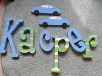 Styropianowe imię Kacper litery na ścianę