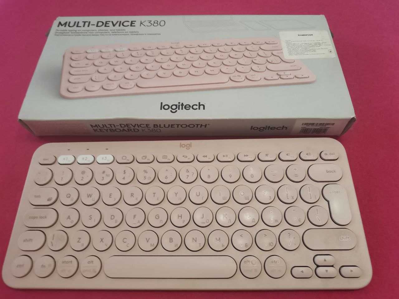 Клавиатура Logitech K380s Multi-Device Bluetooth UA Rose