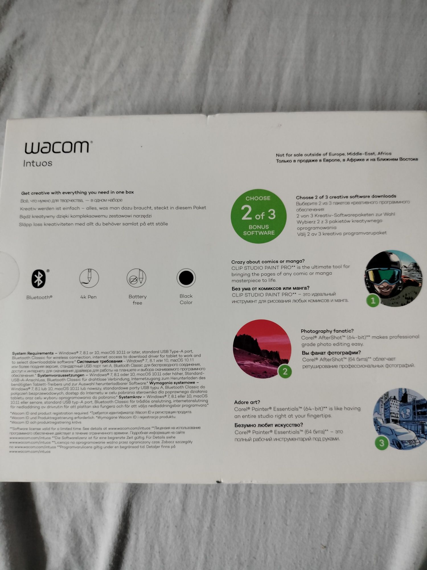 Tablet graficzny z długopisem wacom Intuos