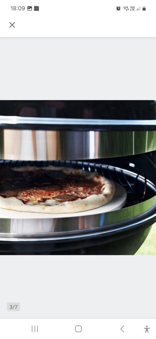 Pierścień na grill z kamieniem do pizzy na grill łopatka w zestawie