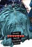 Dres welurowy zielony bluza spodnie biust 130/140