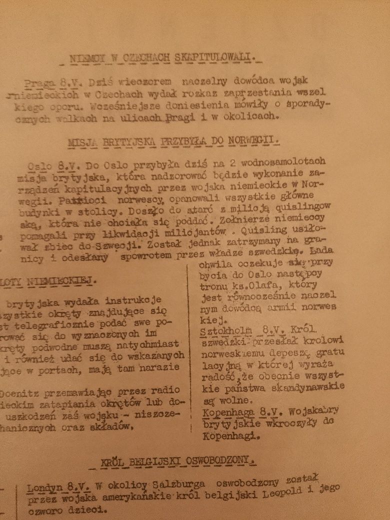 Reprint dziennika obozowego 1945r.