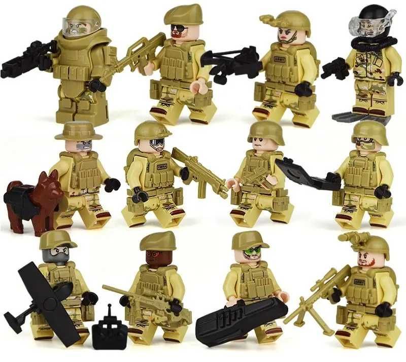 Фигурки спецназовцы военные полиция солдатики для лего