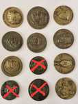Medalhas comemorativas de bronze antigas