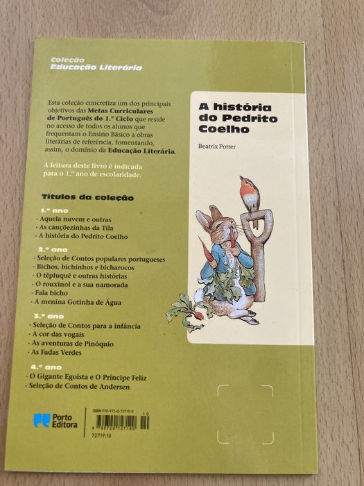 Livro “A história do pedrito coelho”