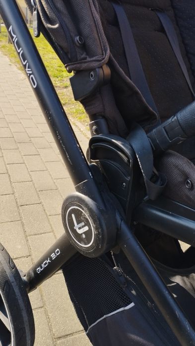 Wózek Muuvo Quick 3.0 2w1 grafit + akcesoria