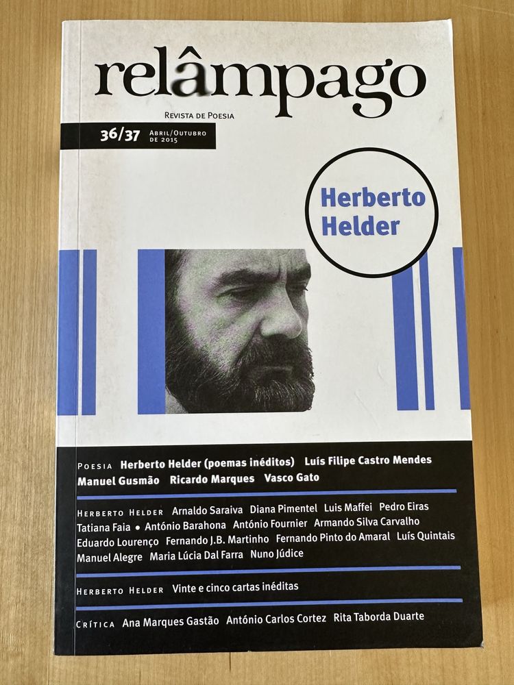 Revista Relâmpago nº 36/37 - 2015 - inclui Herberto Helder