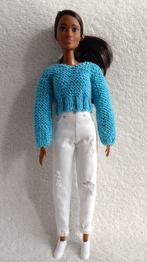 Sweter dla Barbie, ubranko dla Barbie, made to move