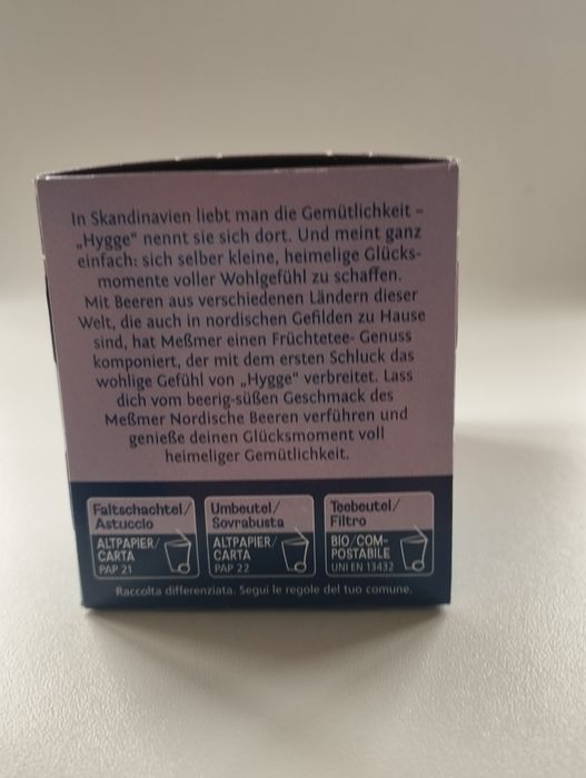 Herbata Messmer Nordyckie Jagody z Niemiec