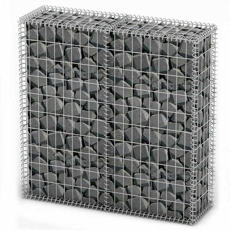 Cesto gabião arame galvanizado 100 x 100 x 30 cm