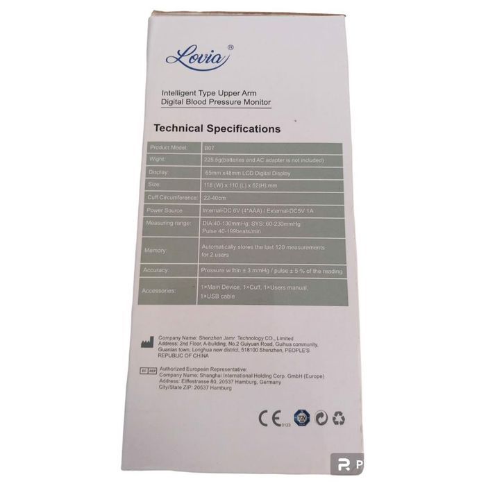 lovia elektroniczny ciśnieniomierz na ramię
