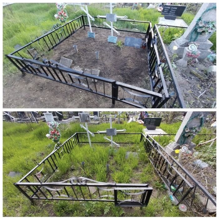 Професійне прибирання могил та надгробків. Уборка могил