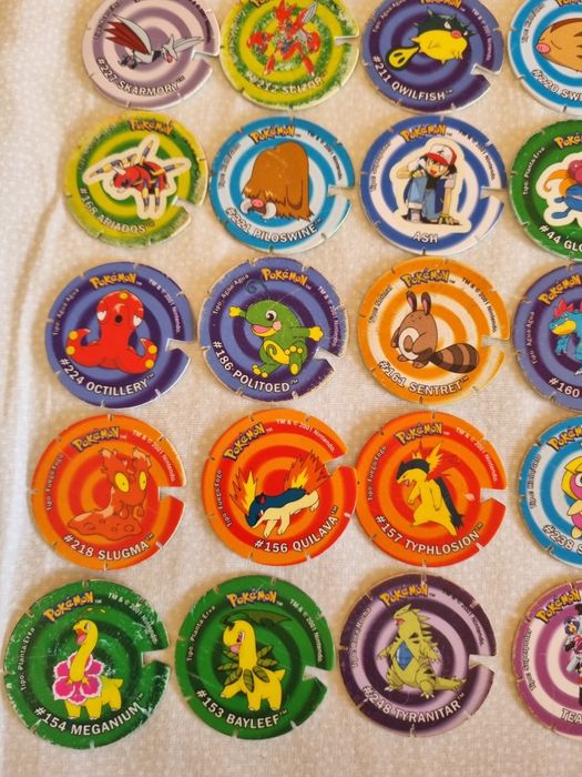 Tazos pokemon voa raros de coleção