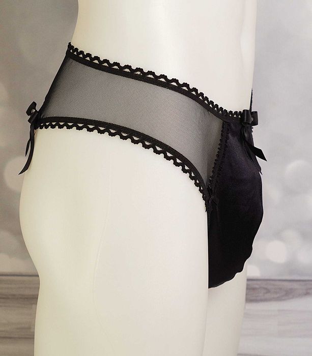 Otwarte slipy męskie, bielizna erotyczna, crossdress, rozmiar XL