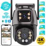 Podwójna kamera zewnętrzna obrotowa 4K 8MP WiFi 128GB monitoring
