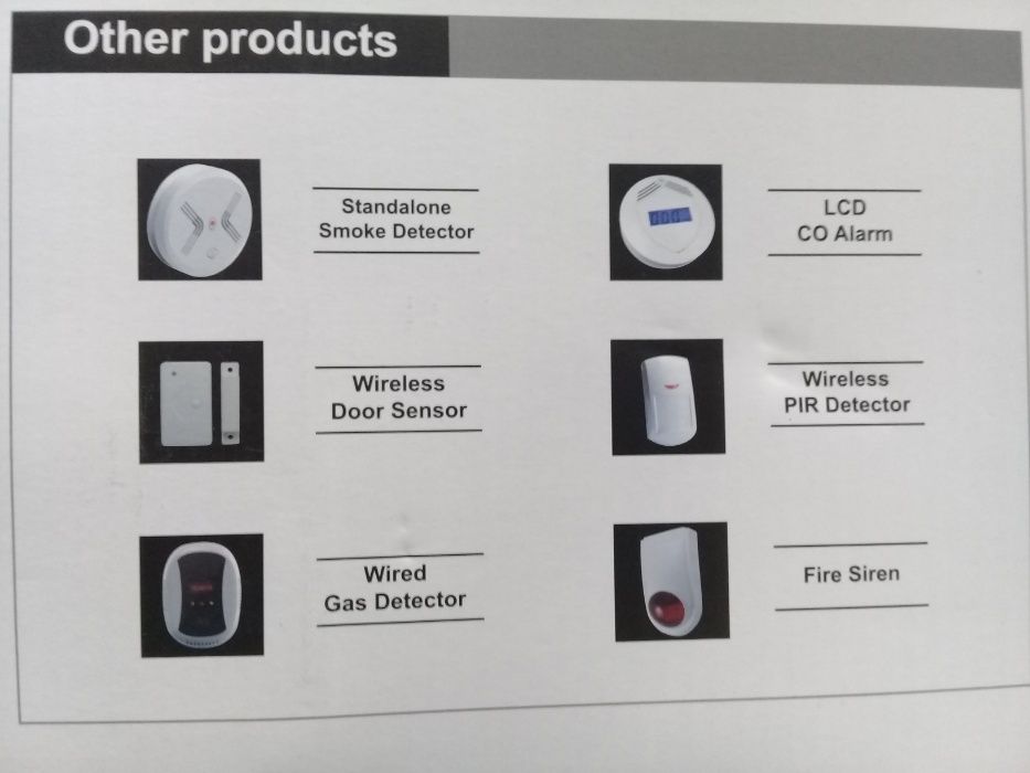Alarme gsm wireless, acessórios sem fios