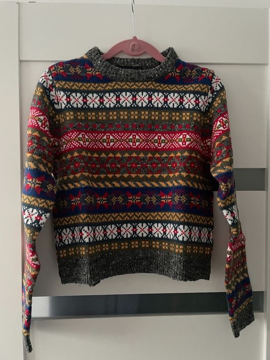 Krótki kolorowy sweterek Zara