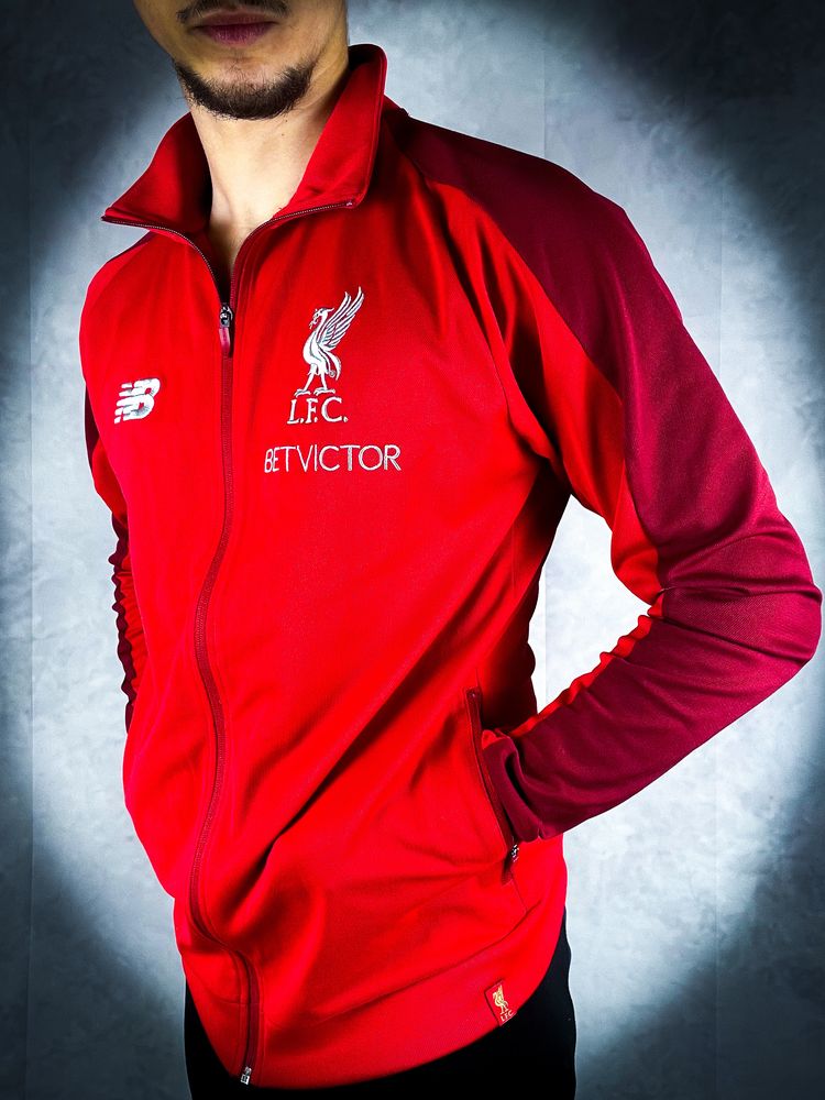 Nowa Originalna Czerwona Męska Sportowa Bluza Liverpool New Balance, M