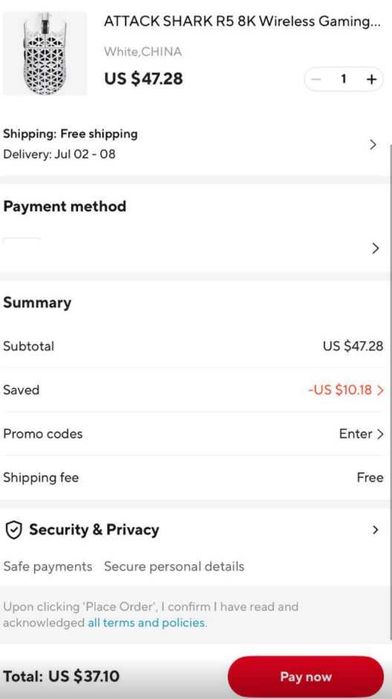 ‼️Attack Shark R5 Ultra игровая мышка из карбона‼️NEW‼️Гарантия‼️