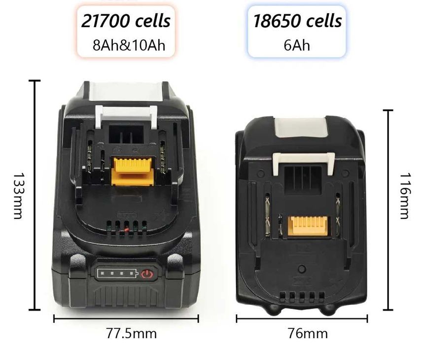 Аккумулятор TPCELL 8Ah высокотоковый с БАЛАНСИРОВКОЙ для MAKITA и др.