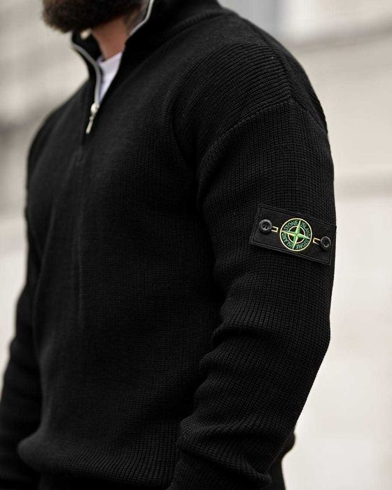 Кофта Стон Айленд Чорна Кофта Stone Island Black Зип