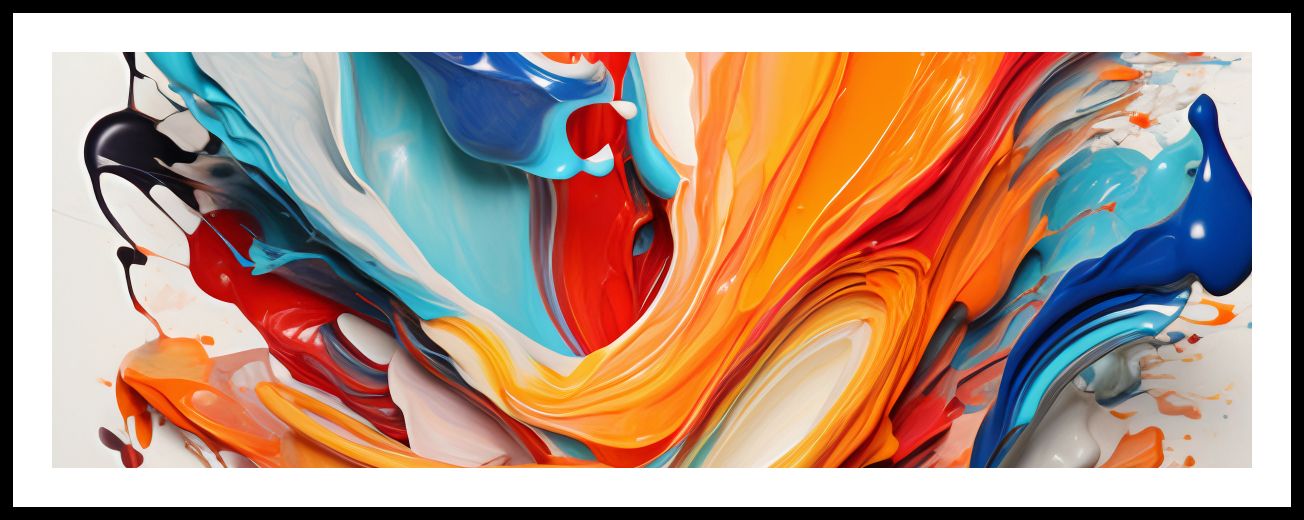 Plakat 95x33cm Taneczne Fale