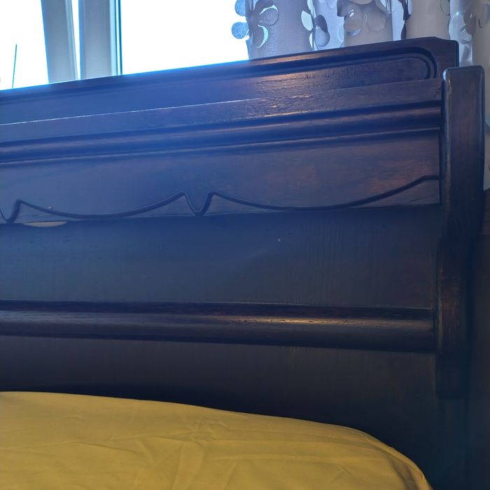 Łóżko dębowe 140 cm