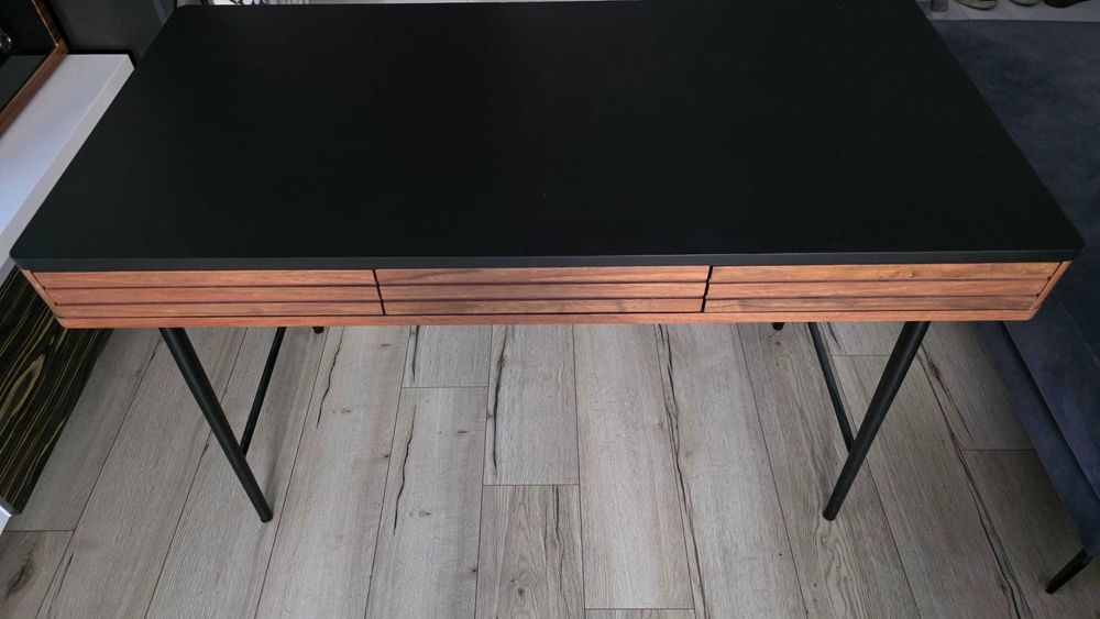 Biurko konsola Nuance z szufladami 120 cm orzech