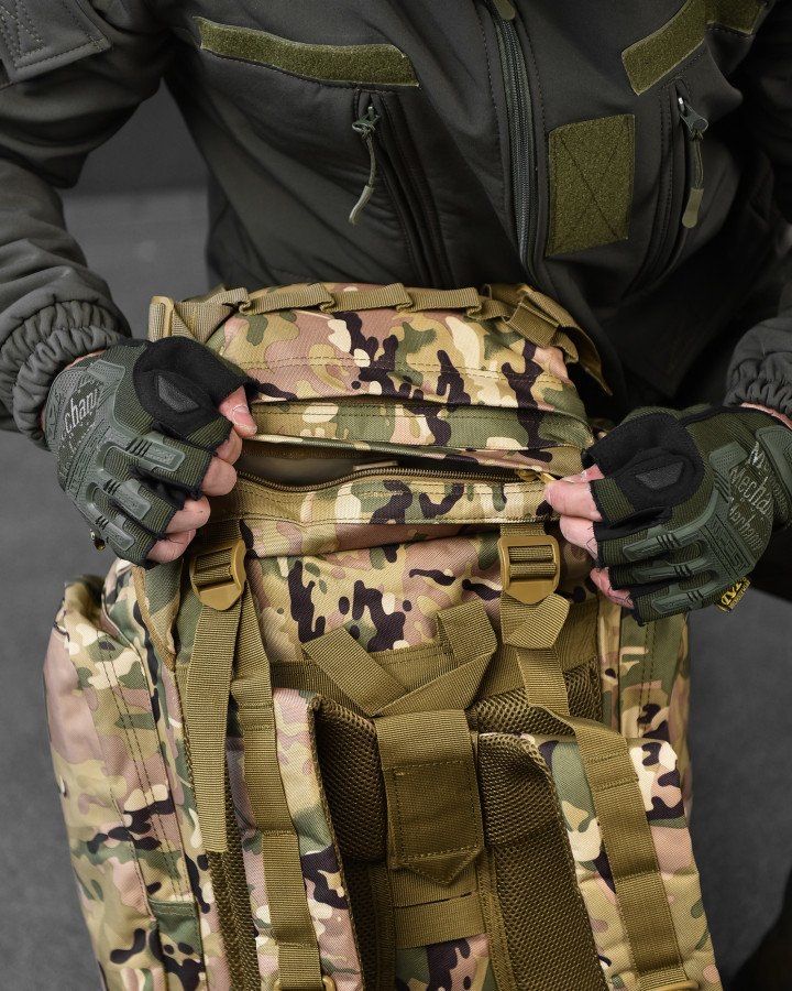 Армейский штурмовой рюкзак Mil-Tec 88л. Тактический военный рюкзак.