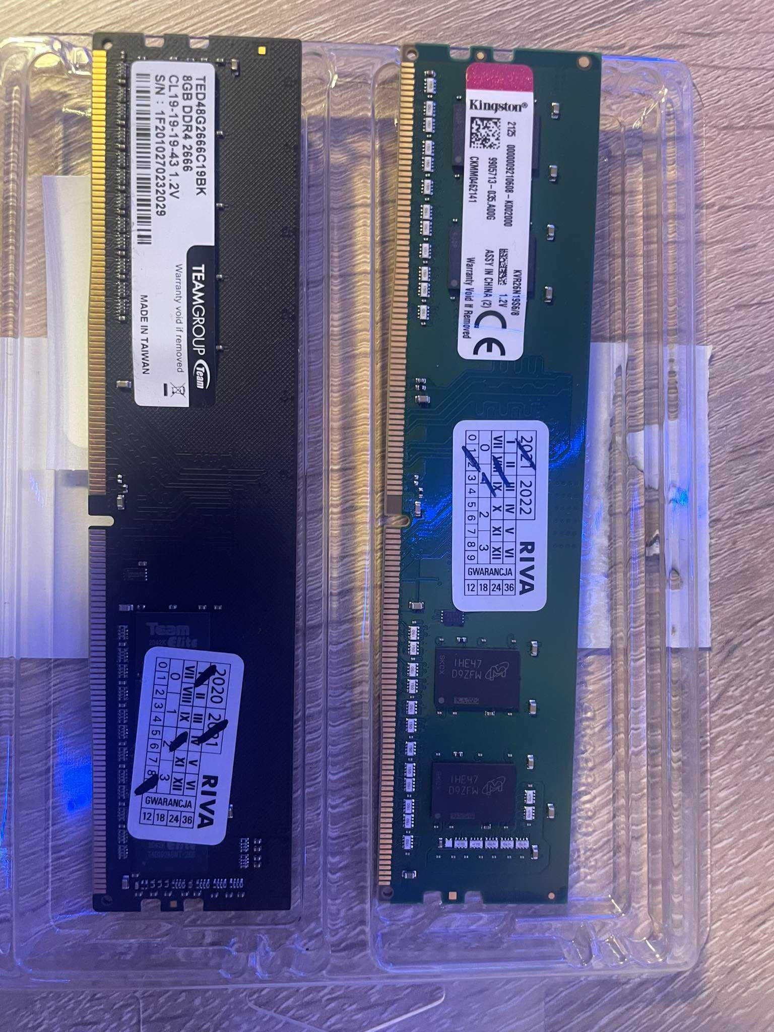 Pamięć RAM TEAM GROUP 8gb  DDR4 2666mhz - (1x8gb)