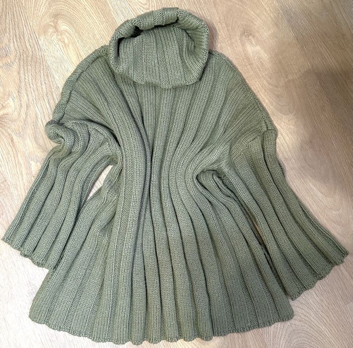 Светр теплий стиль Oversize, колір хакі, теплющий