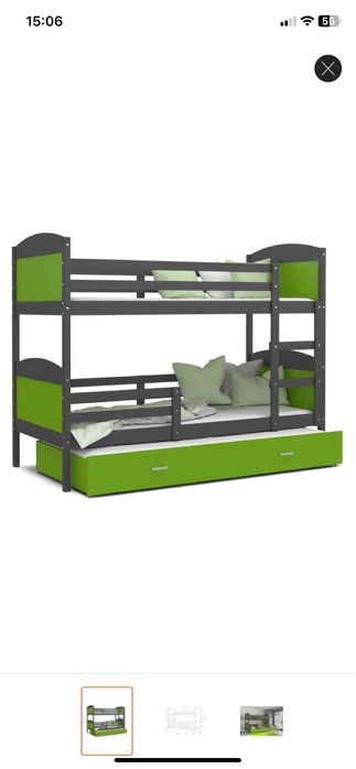 Łóżko piętrowe 190x80