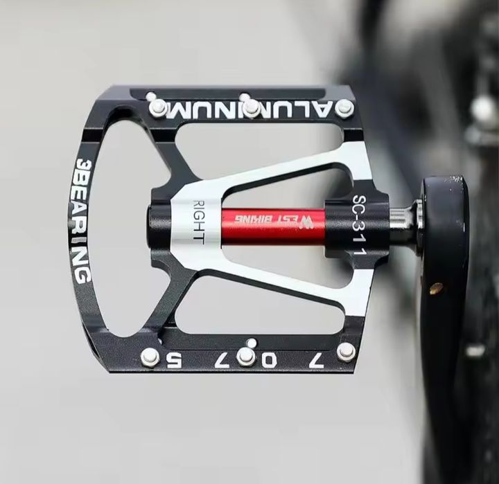 Pedały rowerowe platformowe 3 łożyska MTB trekking odkręcane piny