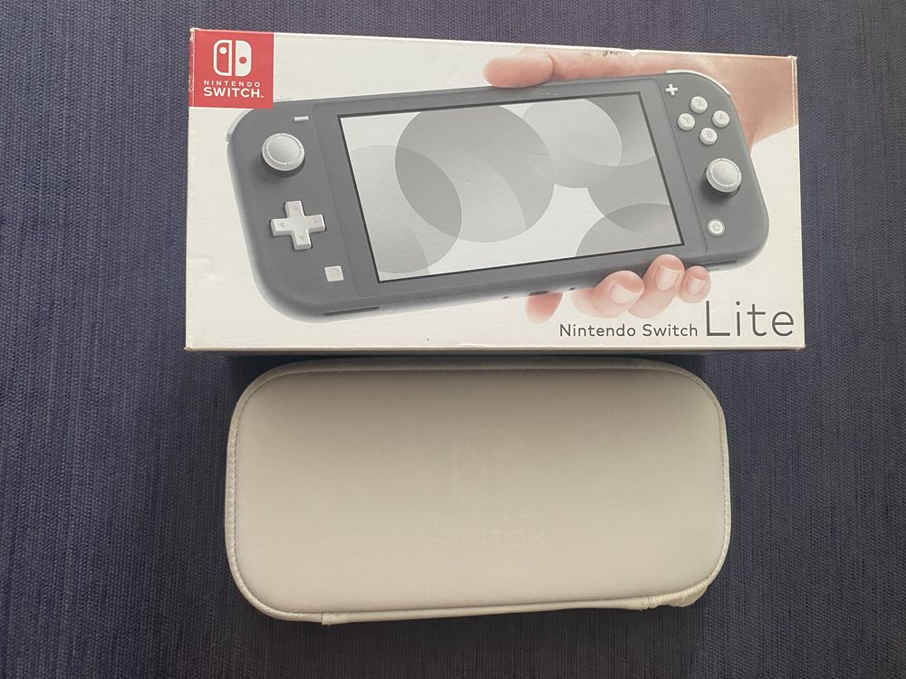 Consola Nintendo Switch Lite Cinza Usada C/ Acessorios