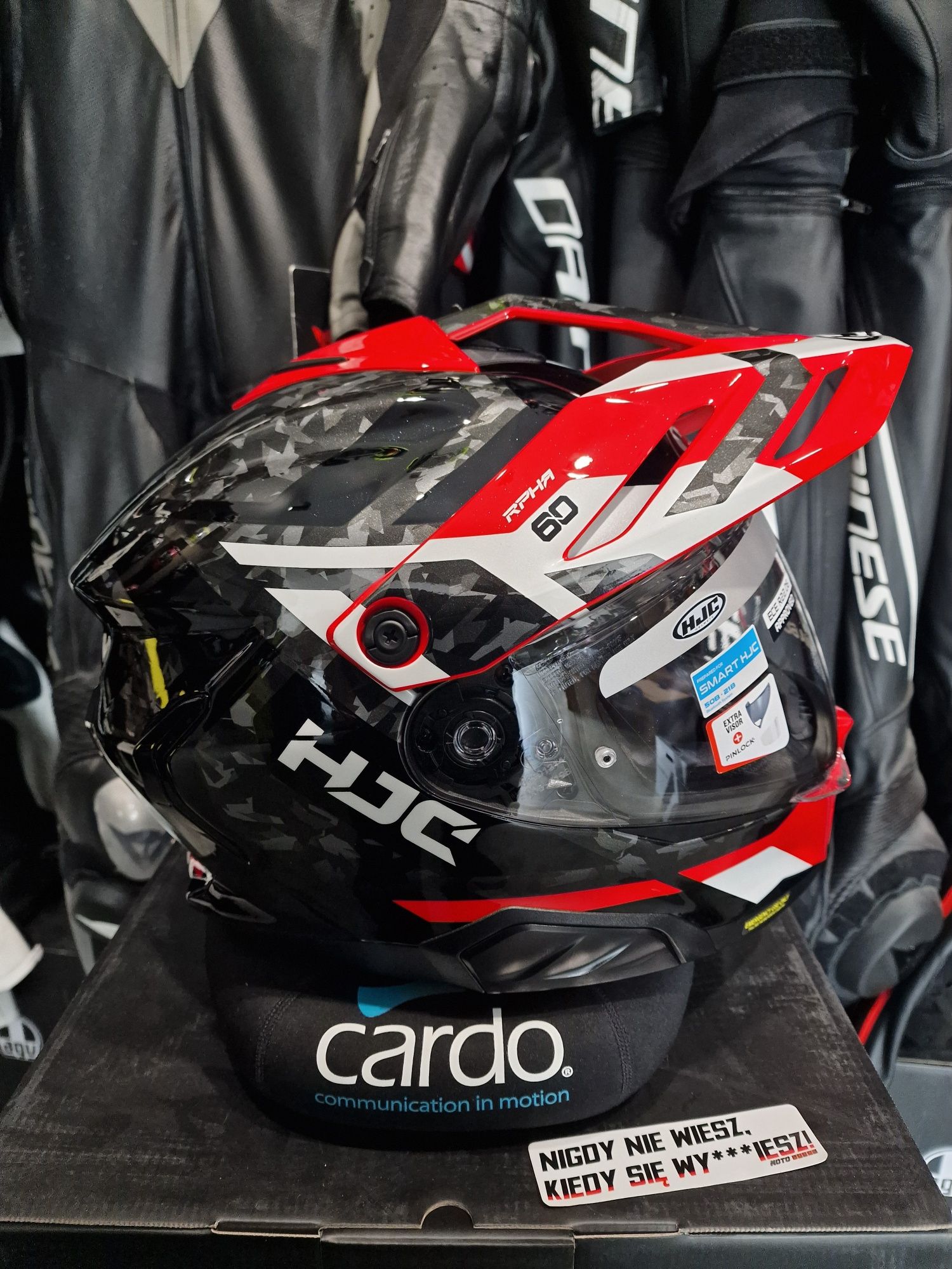 Kask motocyklowy HJC RPHA 60 DAKAR black/red S-XL