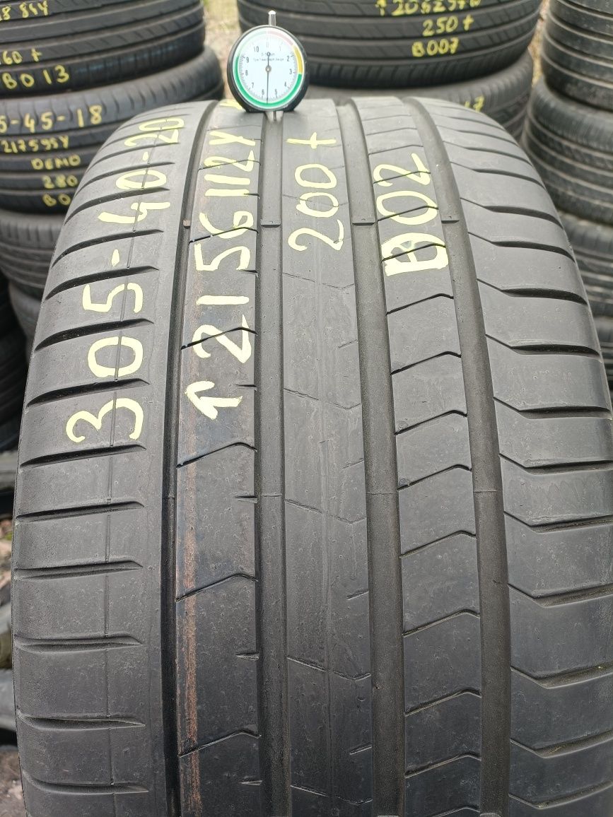 D02- 1 sztuka 305/40r20 Pirelli PZero z końca 2021r 5.6mm BMW RSC