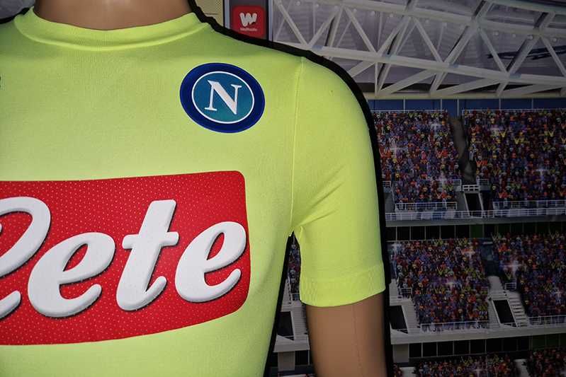 Società Sportiva Calcio Napoli Kappa GArA 2016-17 goalkeeper size S-M